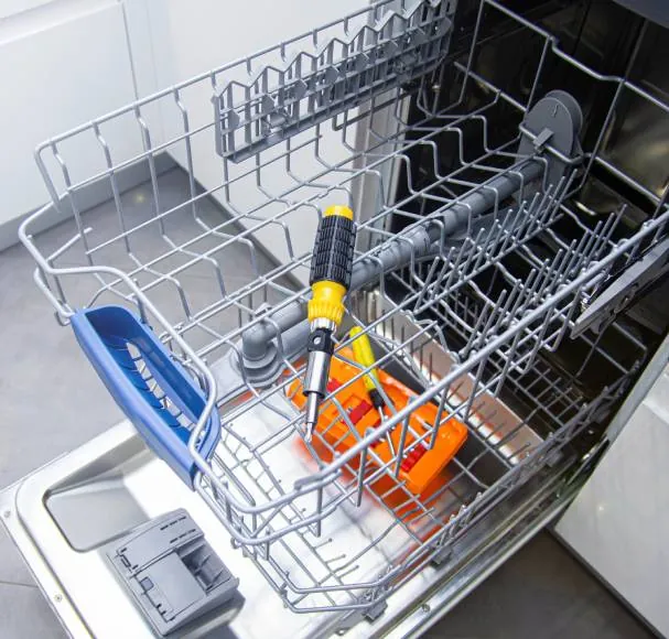 Dishwasher rack repair work at Appliance Service and Wholesale in Orange